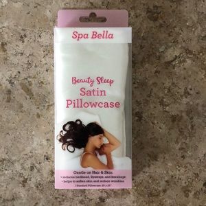 spa bella satin pillowcase